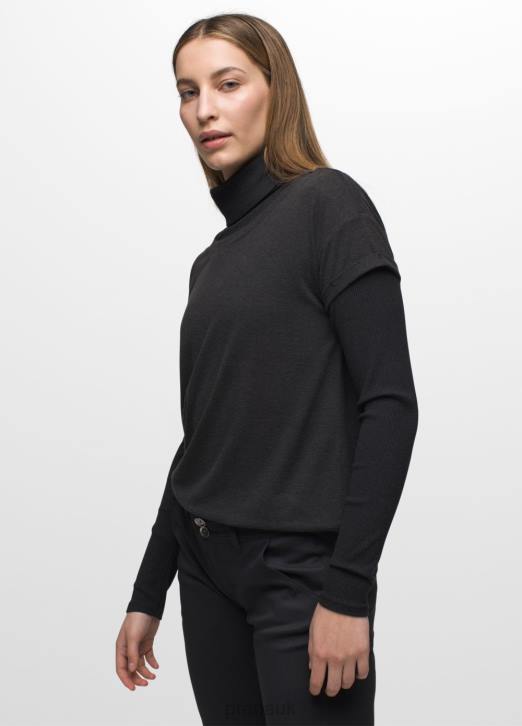 prAna Women Cozy Up T-shirt 604H192 Clothing Black