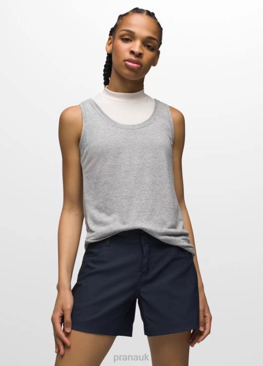 prAna Women Cozy Up Tank 604H225 Clothing Heather Grey
