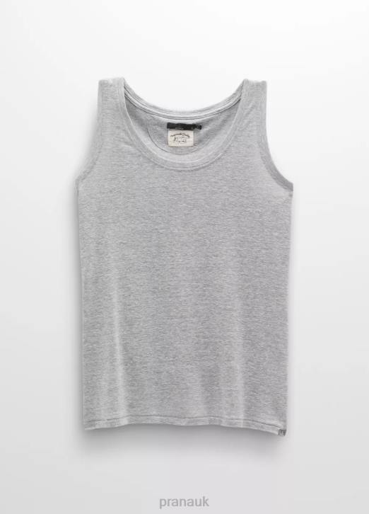 prAna Women Cozy Up Tank 604H225 Clothing Heather Grey