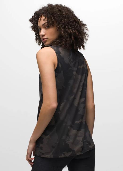 prAna Women Cozy Up Tank 604H226 Clothing Black Camo