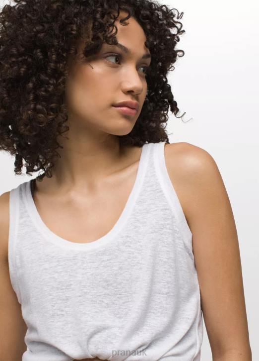 prAna Women Cozy Up Tank 604H228 Clothing White