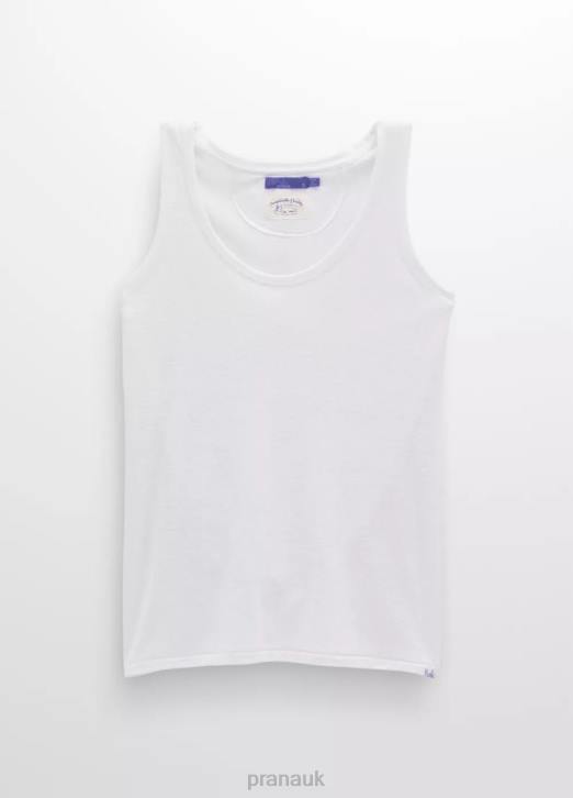 prAna Women Cozy Up Tank 604H228 Clothing White