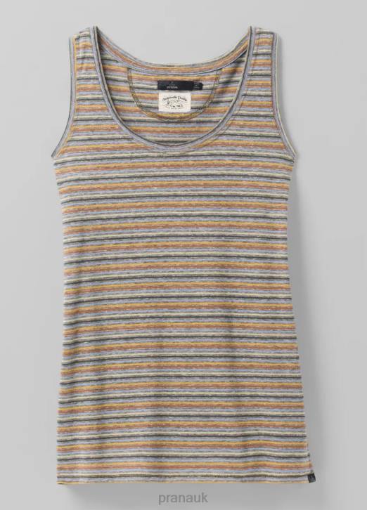 prAna Women Cozy Up Tank 604H229 Clothing Rainbow Stripe