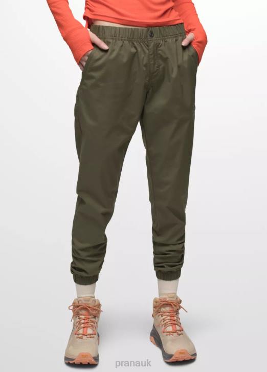 prAna Women Double Peak Jogger 604H417 Bottoms Cargo Green