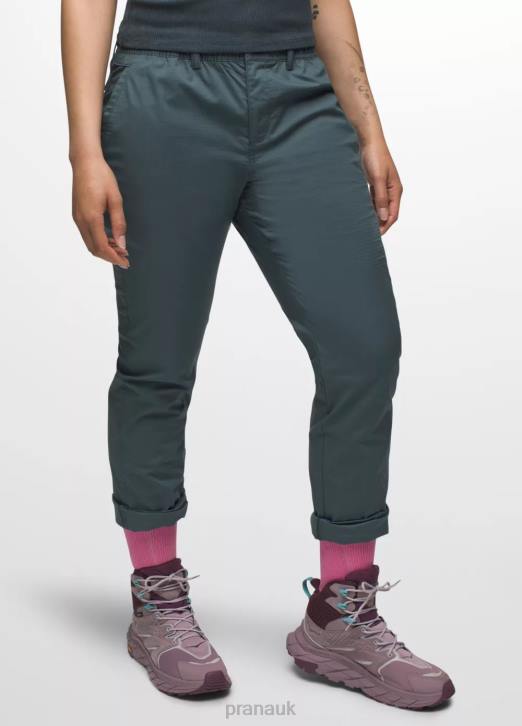 prAna Women Double Peak Pant 604H431 Bottoms Grey Blue