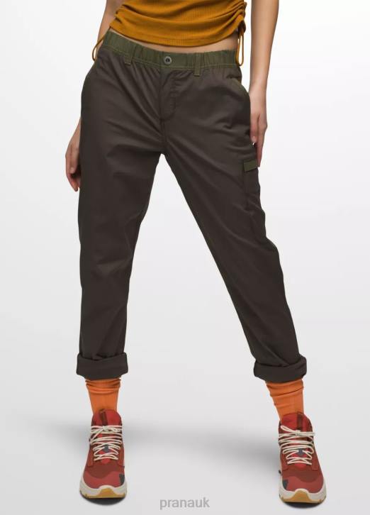 prAna Women Double Peak Pant 604H435 Bottoms Black Olive Block
