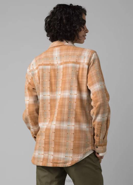 prAna Women Emerick Lined Flannel 604H247 Clothing Embark Brown