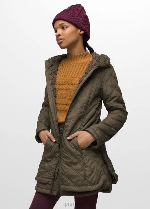 prAna Women Esla Coat 604H694 Clothing Slate Green