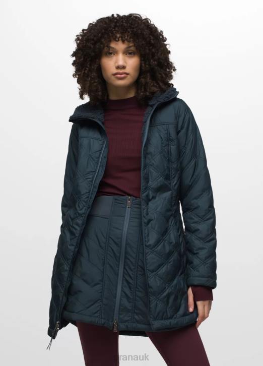 prAna Women Esla Coat 604H695 Clothing Stormy Night
