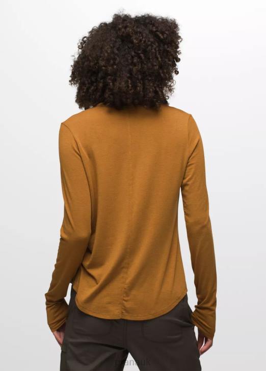 prAna Women Foundation 365 Long Sleeve Top 604H134 Clothing Spiced Heather