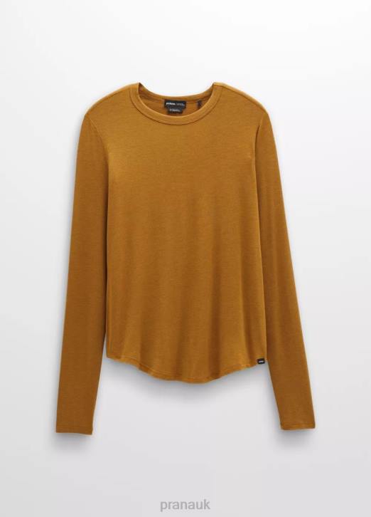 prAna Women Foundation 365 Long Sleeve Top 604H134 Clothing Spiced Heather