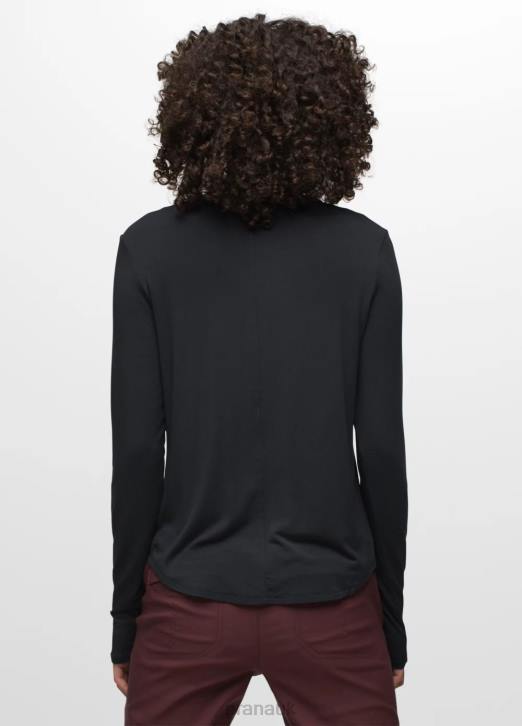 prAna Women Foundation 365 Long Sleeve Top 604H137 Clothing Black