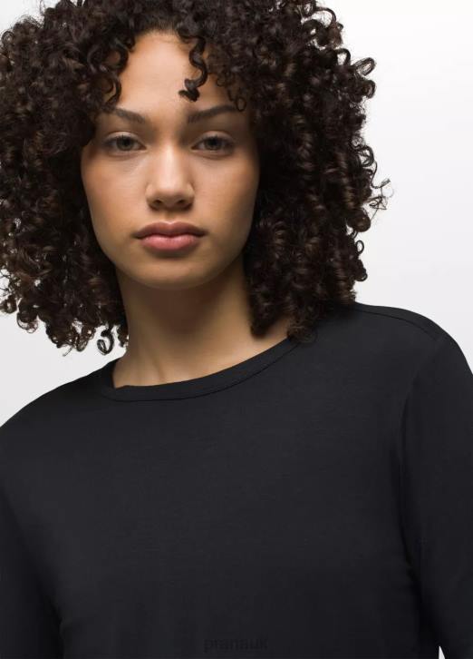 prAna Women Foundation 365 Long Sleeve Top 604H137 Clothing Black