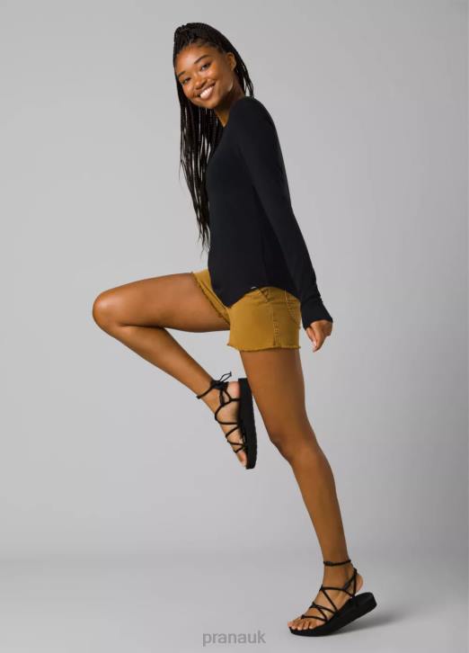 prAna Women Foundation 365 Long Sleeve Top 604H137 Clothing Black