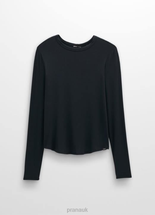 prAna Women Foundation 365 Long Sleeve Top 604H137 Clothing Black