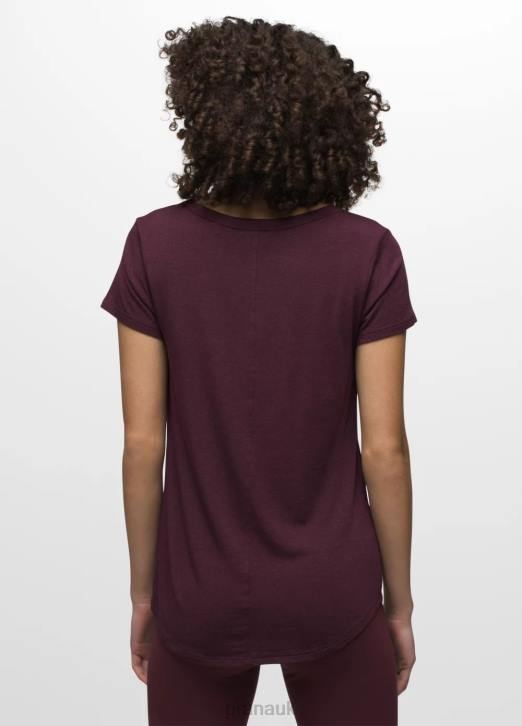 prAna Women Foundation 365 V-Neck Top 604H141 Clothing Mulberry Heather
