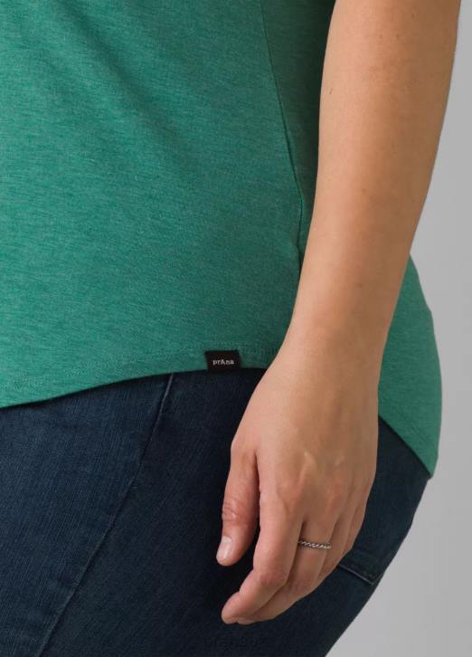 prAna Women Foundation 365 V-Neck Top Plus 604H255 Clothing Cove Heather