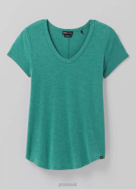 prAna Women Foundation 365 V-Neck Top Plus 604H255 Clothing Cove Heather