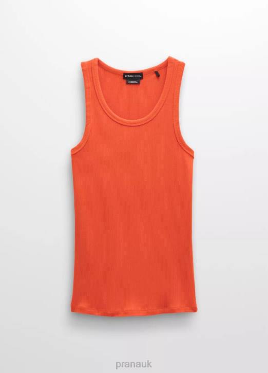 prAna Women Foundation Rib Tank 604H162 Clothing Fireside Heather