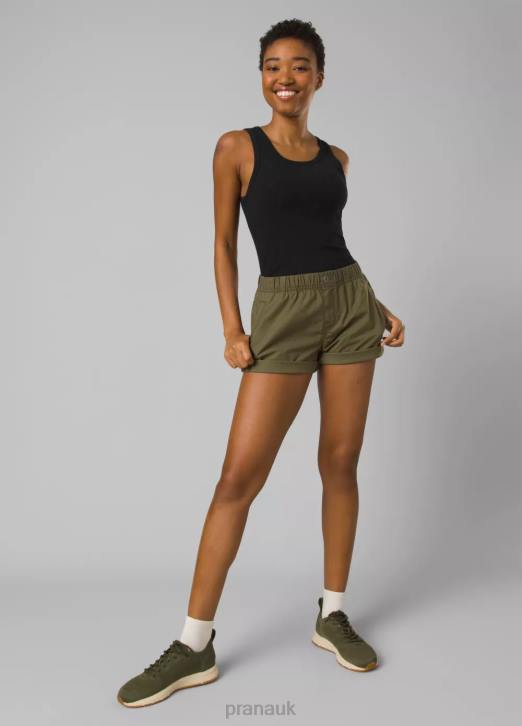 prAna Women Foundation Rib Tank 604H164 Clothing Black Heather