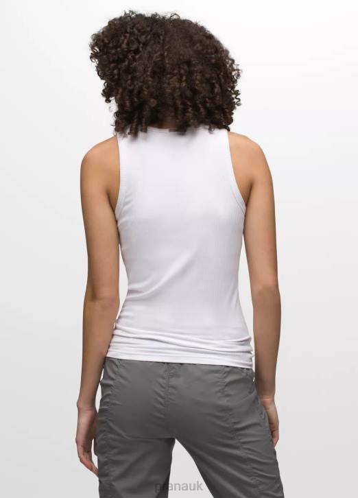 prAna Women Foundation Rib Tank 604H166 Clothing White