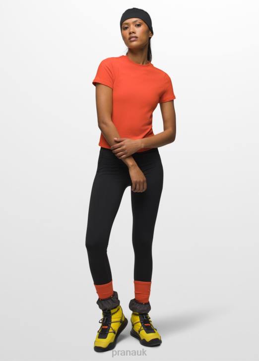 prAna Women Foundation Rib Tee 604H52 Clothing Fireside Heather