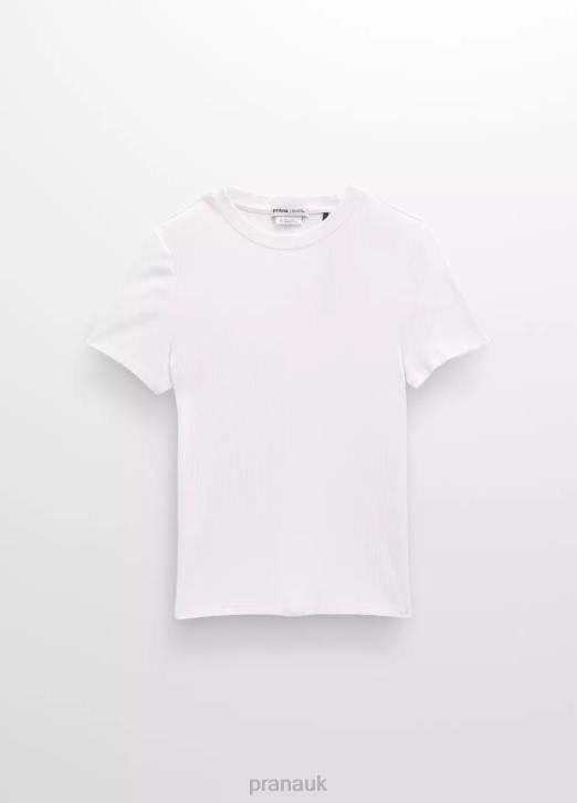 prAna Women Foundation Rib Tee 604H56 Clothing White