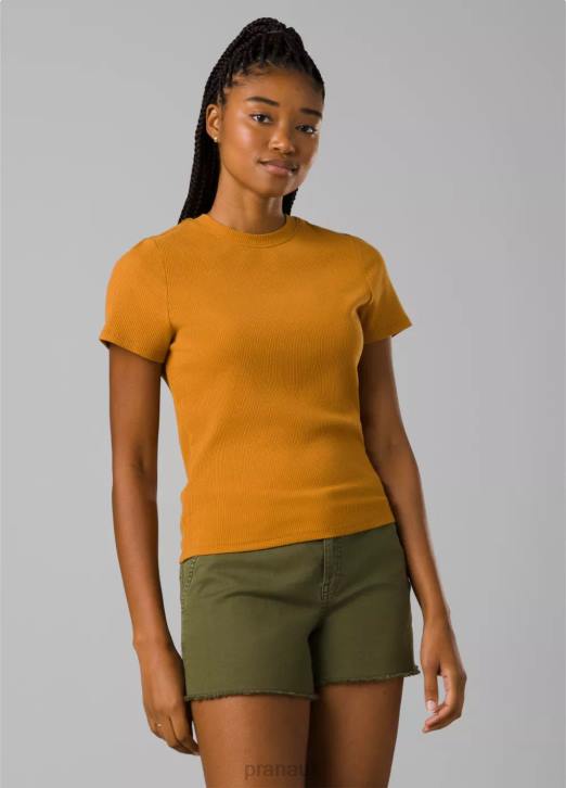 prAna Women Foundation Rib Tee 604H58 Clothing Solstice Heather