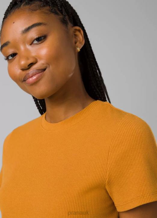 prAna Women Foundation Rib Tee 604H58 Clothing Solstice Heather