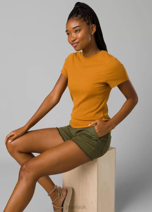 prAna Women Foundation Rib Tee 604H58 Clothing Solstice Heather