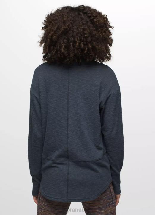 prAna Women Frieda Top 604H198 Clothing Dark Sky