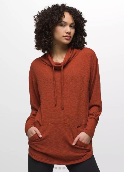 prAna Women Frieda Top 604H199 Clothing Rust