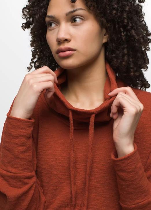 prAna Women Frieda Top 604H199 Clothing Rust