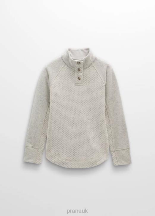 prAna Women Frozen Falls Sweater 604H150 Clothing Pebble Grey