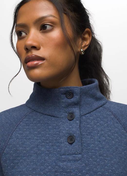 prAna Women Frozen Falls Sweater 604H151 Clothing Dark Sky