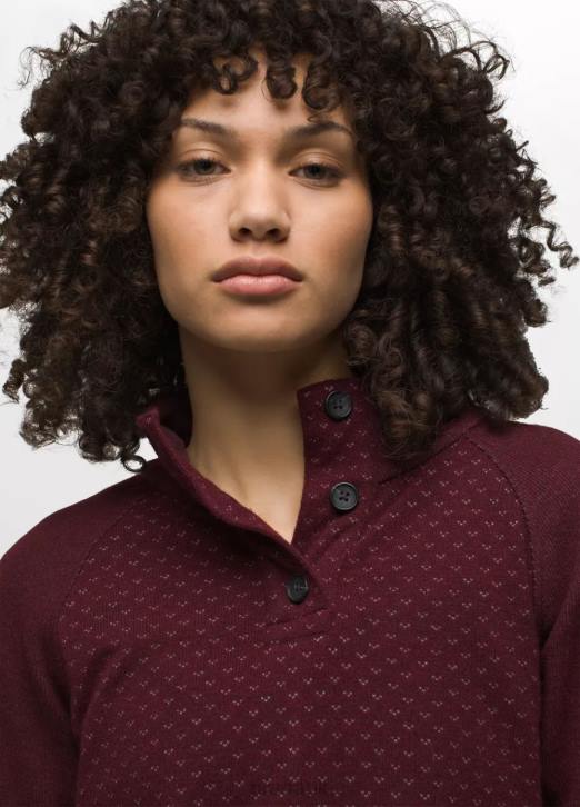 prAna Women Frozen Falls Sweater 604H152 Clothing Mulberry