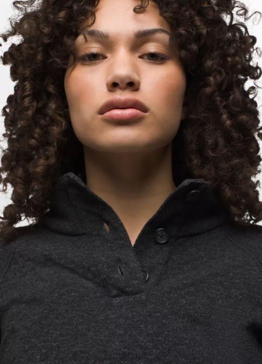 prAna Women Frozen Falls Sweater 604H153 Clothing Charcoal