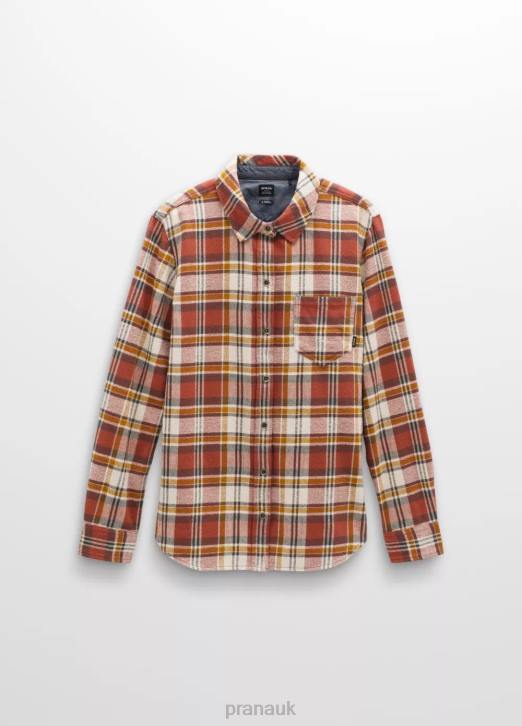 prAna Women Golden Canyon Flannel 604H28 Clothing Rust