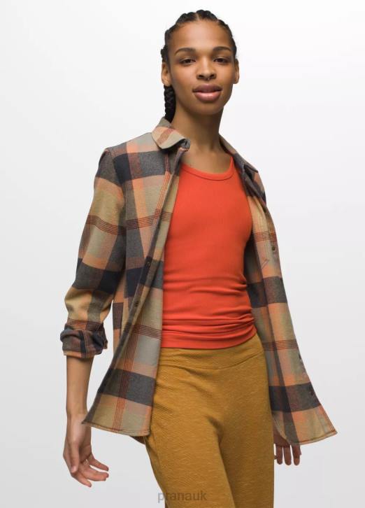 prAna Women Golden Canyon Flannel 604H31 Clothing Sage