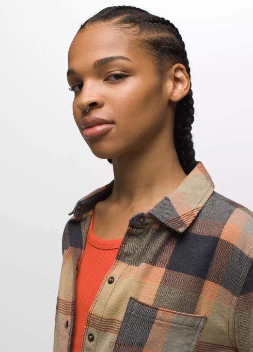 prAna Women Golden Canyon Flannel 604H31 Clothing Sage