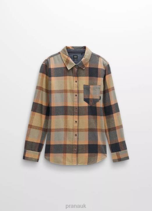 prAna Women Golden Canyon Flannel 604H31 Clothing Sage