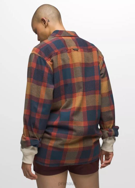 prAna Women Golden Canyon Flannel 604H32 Clothing Dark Sky