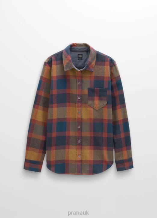 prAna Women Golden Canyon Flannel 604H32 Clothing Dark Sky