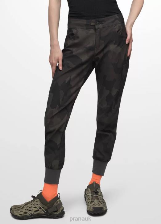 prAna Women Halle Jogger II 604H364 Bottoms Charcoal Camo