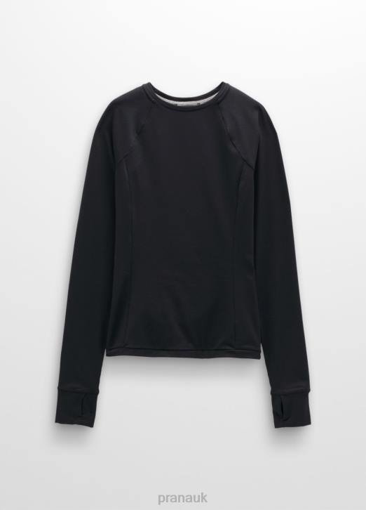 prAna Women Ice Flow Crew Neck 604H89 Clothing Black