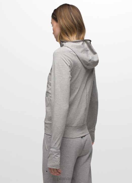 prAna Women Ice Flow Jacket 604H66 Clothing Heather Grey