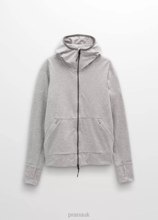 prAna Women Ice Flow Jacket 604H66 Clothing Heather Grey