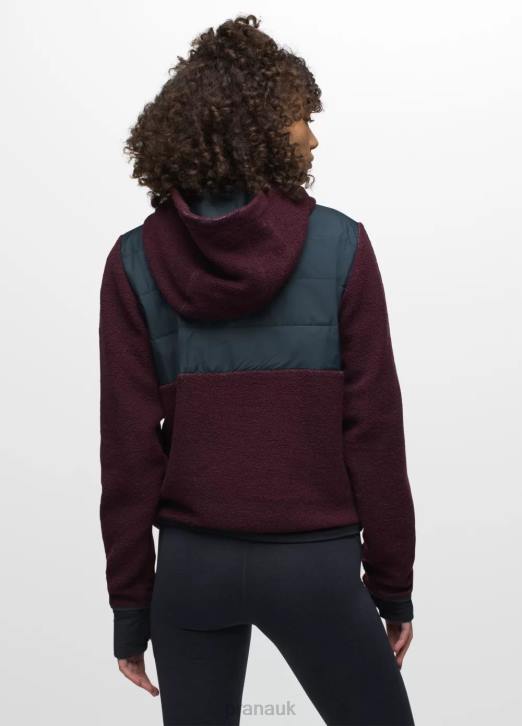 prAna Women IncrediWool 1/2 Zip 604H138 Clothing Mulberry Block