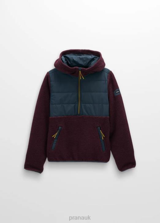 prAna Women IncrediWool 1/2 Zip 604H138 Clothing Mulberry Block