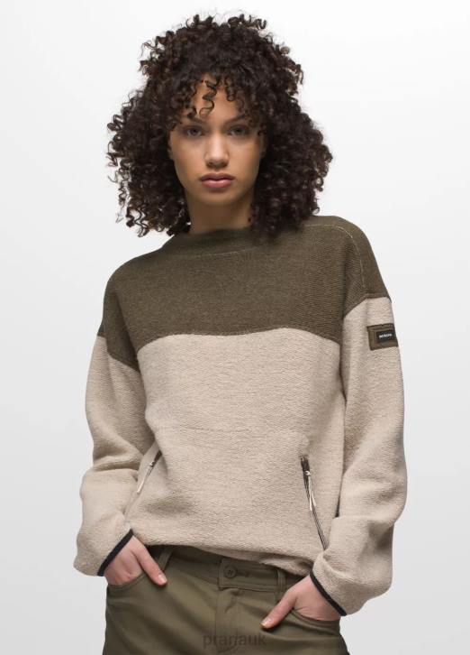 prAna Women IncrediWool Crew 604H129 Clothing Canvas Block